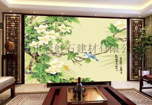 佛山陶瓷藝術壁畫廠家個性定制彩虹石品牌客廳電視背景墻瓷磚壁畫 連理枝花鳥圖 瓷磚背景墻圖片,佛山陶瓷藝術壁畫廠家個性定制彩虹石品牌客廳電視背景墻瓷磚壁畫 連理枝花鳥圖